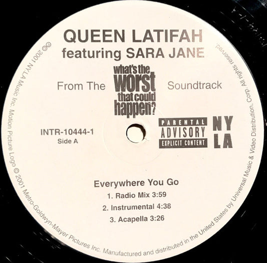 Queen Latifah Featuring Sara Jane / Snoop Dogg : Everywhere You Go / **** What They Say (12")