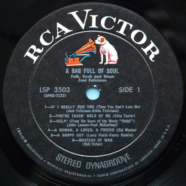 Jose Feliciano* : A Bag Full Of Soul (LP, Album, Hol)