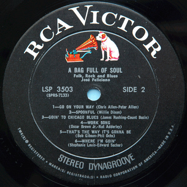 Jose Feliciano* : A Bag Full Of Soul (LP, Album, Hol)