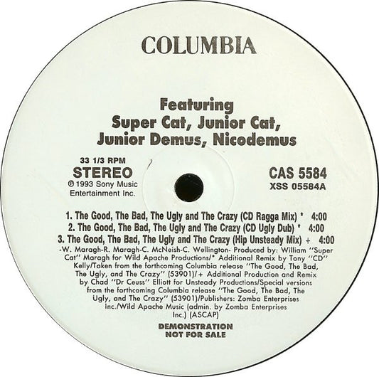 Super Cat (2) & Junior Cat & Junior Demus & Nicodemus : The Good, The Bad, The Ugly & The Crazy (12", Promo)