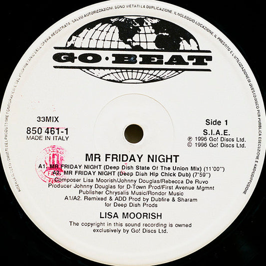 Lisa Moorish : Mr Friday Night (12")