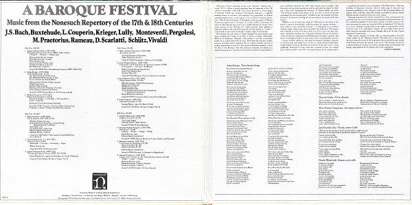 Various : A Baroque Festival (2xLP, Comp, RE)