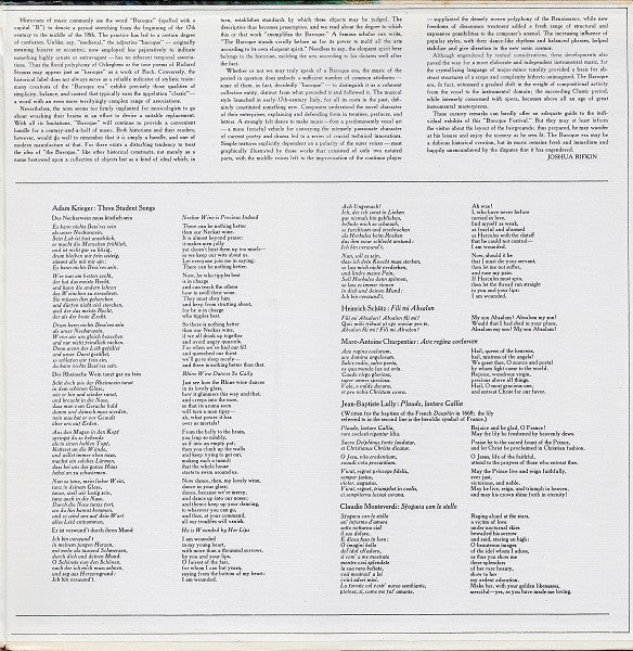 Various : A Baroque Festival (2xLP, Comp, RE)