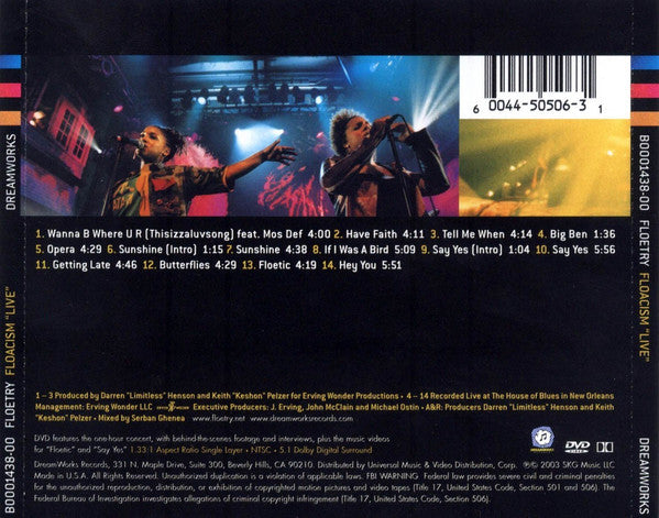 Floetry : Floacism "Live" (CD, Album + DVD-V)