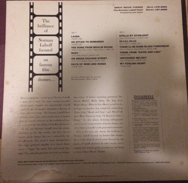 Norman Luboff Choir : Great Movie Themes (LP, Album)