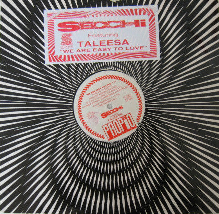 Stefano Secchi Featuring Taleesa : We Are Easy To Love (12")