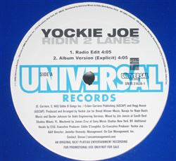 Yockie Joe : Ridin 2 Lanes (12", Promo)
