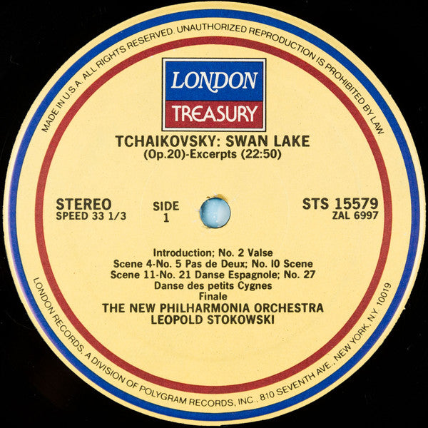 Pyotr Ilyich Tchaikovsky, New Philharmonia Orchestra, Leopold Stokowski : Selections From Swan Lake And Sleeping Beauty (LP, Comp)