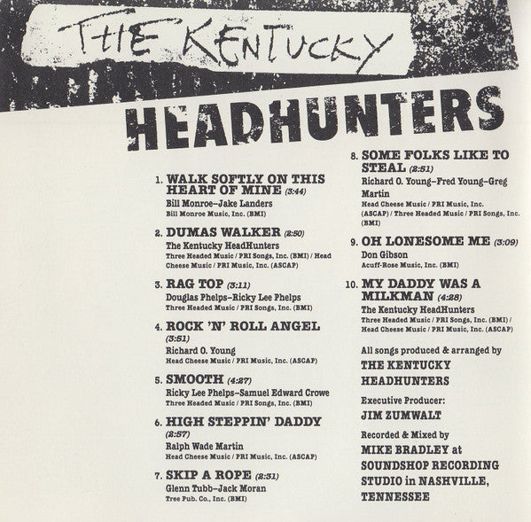 The Kentucky Headhunters : Pickin' On Nashville (CD, Album)