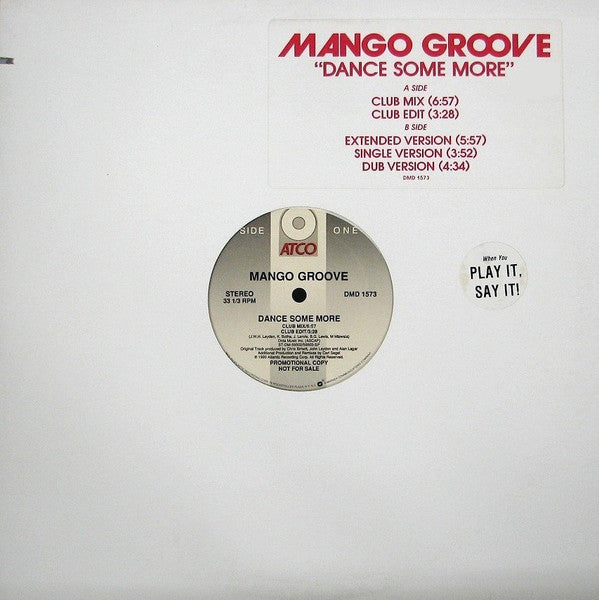 Mango Groove : Dance Some More (12", Promo)