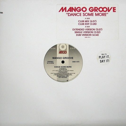 Mango Groove : Dance Some More (12", Promo)