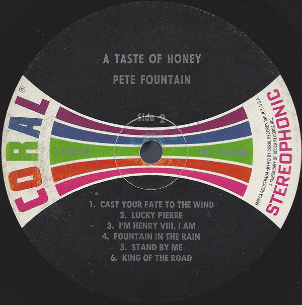 Pete Fountain : A Taste Of Honey (LP, Album, Pin)