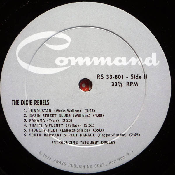 The Dixie Rebels : The Dixie Rebels (LP, Album, Mono)