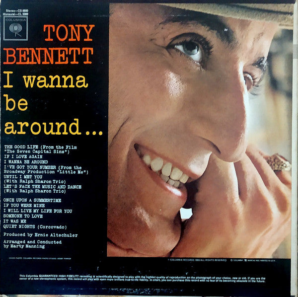 Tony Bennett : I Wanna Be Around (LP, Album, Mono)
