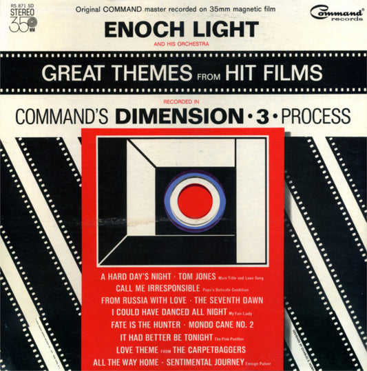Enoch Light And His Orchestra : Great Themes From Hit Films In Dimension •3• (LP, Album, Gat)