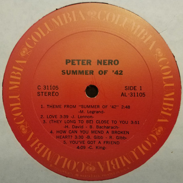 Peter Nero : Summer Of '42 (LP, Album)