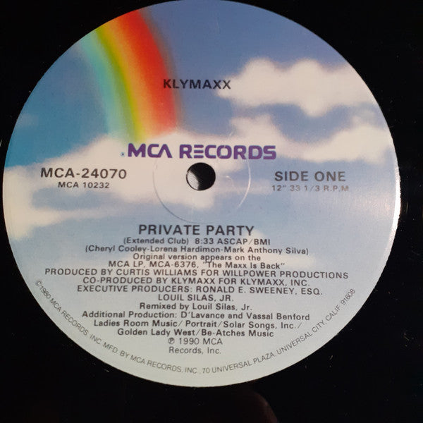 Klymaxx : Private Party (12")