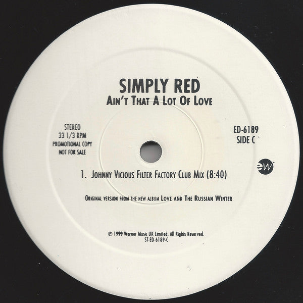 Simply Red : Ain't That A Lot Of Love (2x12", Promo)