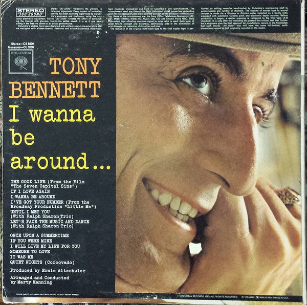Tony Bennett : I Wanna Be Around (LP, Album)