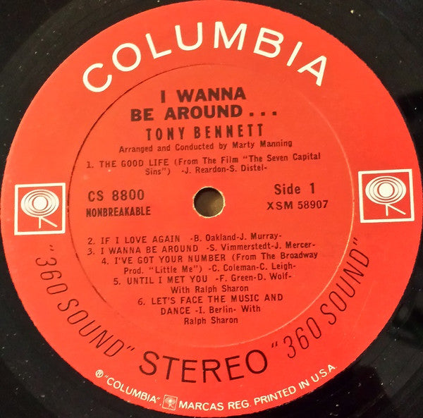 Tony Bennett : I Wanna Be Around (LP, Album)