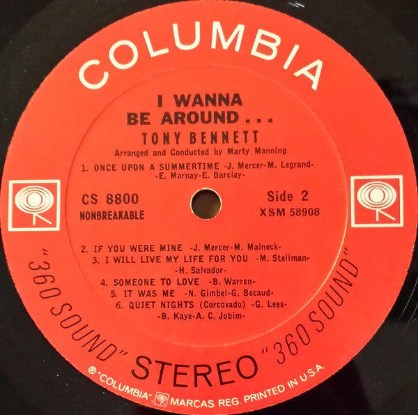 Tony Bennett : I Wanna Be Around (LP, Album)