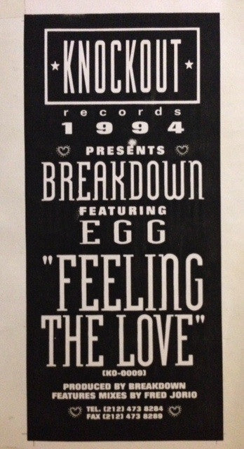 Breakdown (2) : Feeling The Love (12", Promo, W/Lbl, Sta)