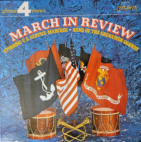 The Band Of The Grenadier Guards : March In Review (LP, Album, Gat)