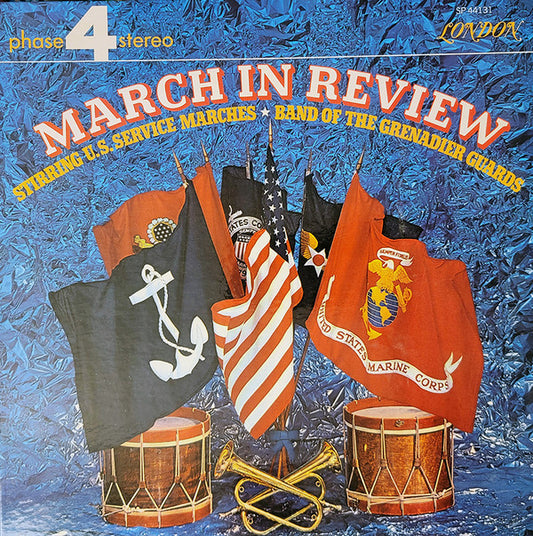 The Band Of The Grenadier Guards : March In Review (LP, Album, Gat)