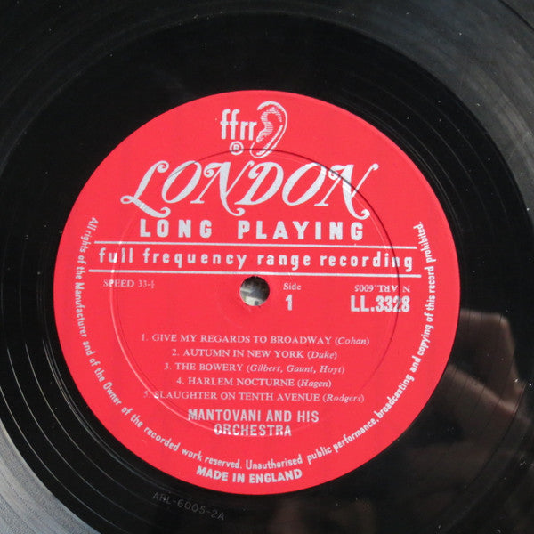 Mantovani And His Orchestra : Manhattan (LP, Mono)
