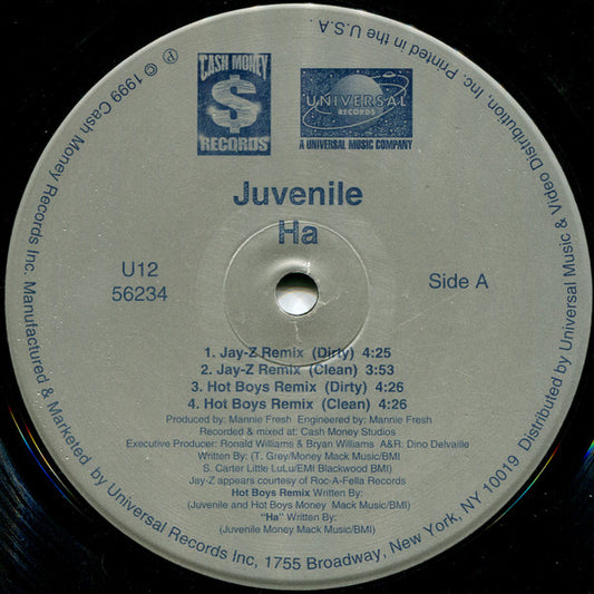 Juvenile (2) : Ha (12")