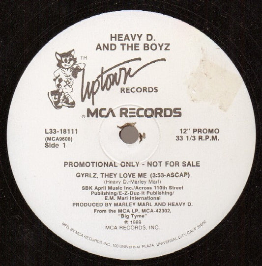 Heavy D. & The Boyz : Gyrlz, They Love Me (12", Promo)