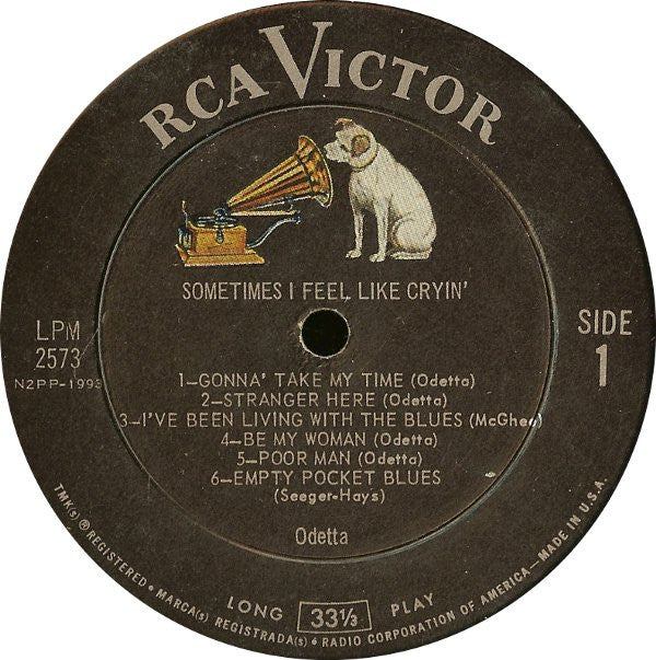 Odetta : Sometimes I Feel Like Cryin' (LP, Album, Mono)