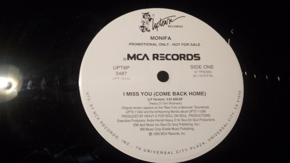 Monifah : I Miss You (Come Back Home) (12", Single, Promo)