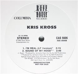 Kris Kross : I'm Real / Sound Of My Hood (12", Promo)