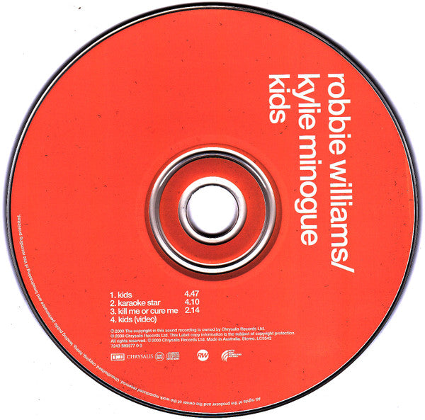Robbie Williams / Kylie Minogue : Kids (CD, Single, Enh)