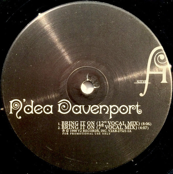 N'Dea Davenport : Bring It On (The Hex Hector Remixes) (12", Promo)