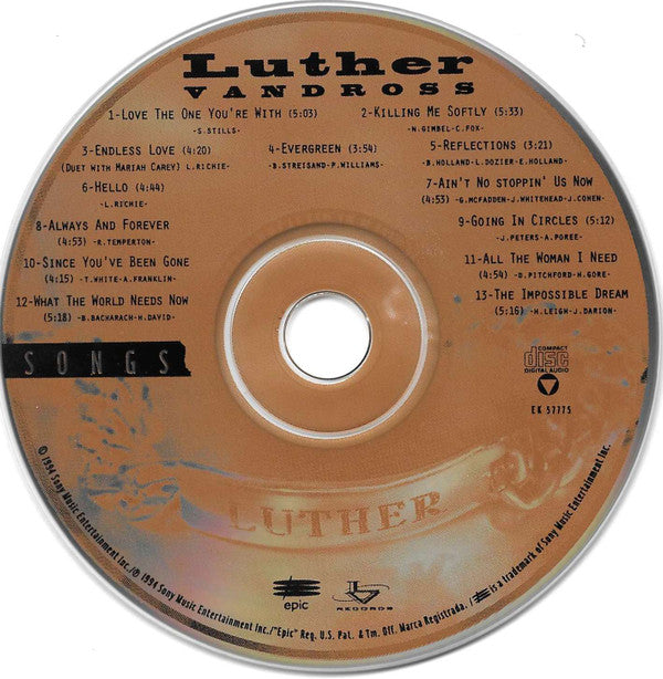 Luther Vandross : Songs (CD, Album)