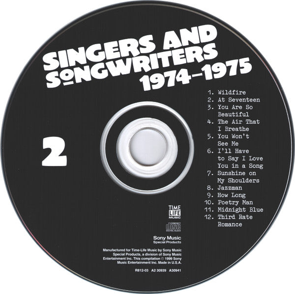 Various : Singers And Songwriters 1974-1975 (2xCD, Comp)