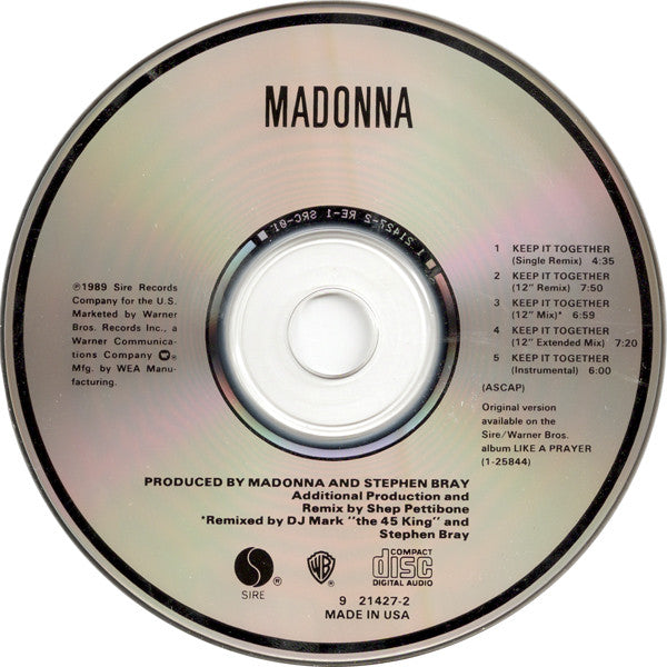 Madonna : Keep It Together (CD, Maxi)