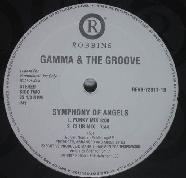 Gamma & The Groove : Symphony Of Angels (12", Pro)