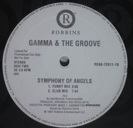 Gamma & The Groove : Symphony Of Angels (12", Pro)