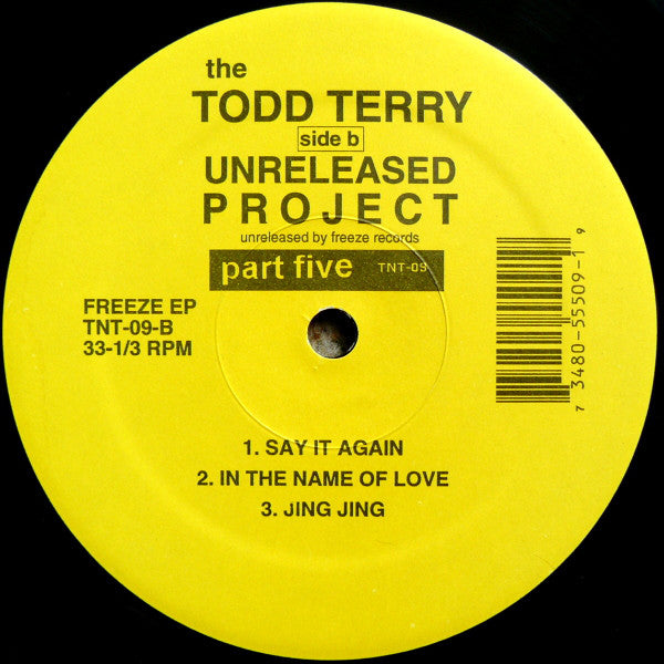 Todd Terry : The Todd Terry Unreleased Project Part 5 (12", EP)