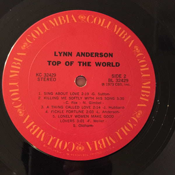 Lynn Anderson : Top Of The World (LP, Album, Ter)