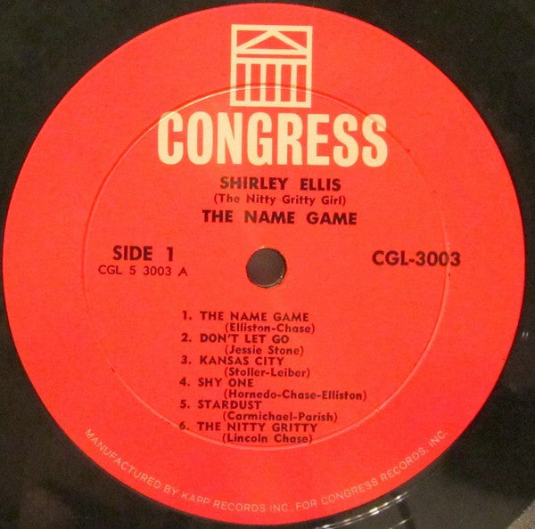 Shirley Ellis : The Name Game (LP, Album, Mono, All)