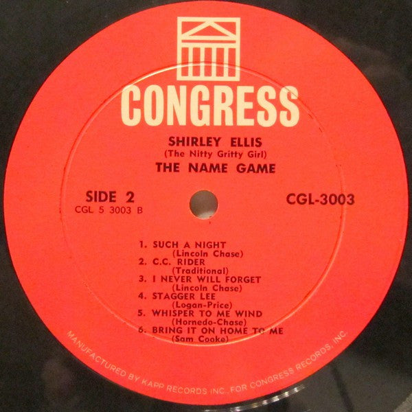 Shirley Ellis : The Name Game (LP, Album, Mono, All)