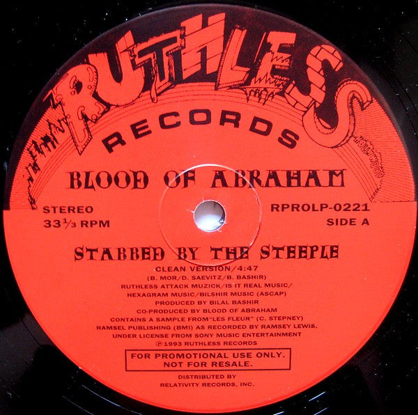 Blood Of Abraham (2) : Stabbed By The Steeple (12", Promo)