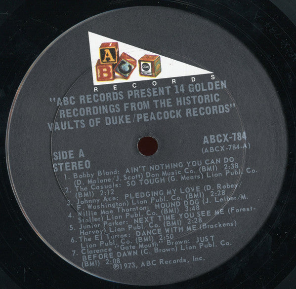 Various : 14 Golden Recordings From The Historic Vaults Of Duke/Peacock Records (LP, Comp)