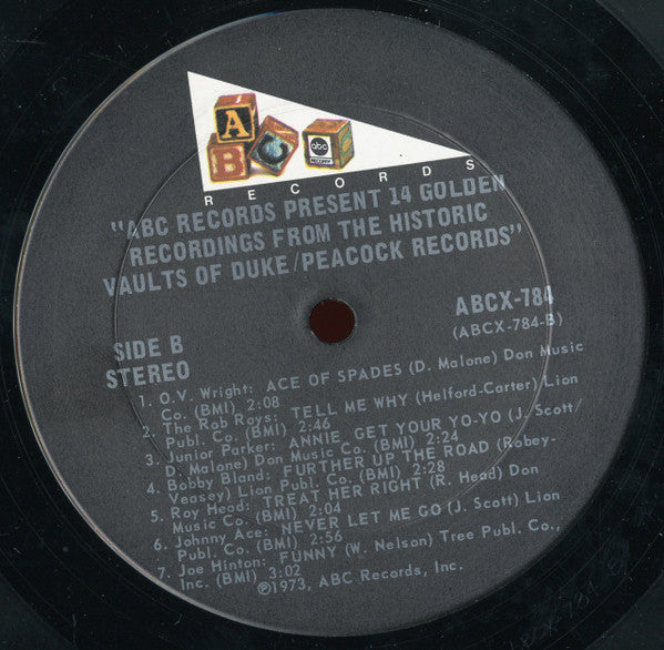 Various : 14 Golden Recordings From The Historic Vaults Of Duke/Peacock Records (LP, Comp)