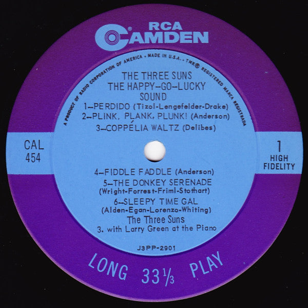 The Three Suns : The Happy-Go-Lucky Sound (LP, Comp, Mono)