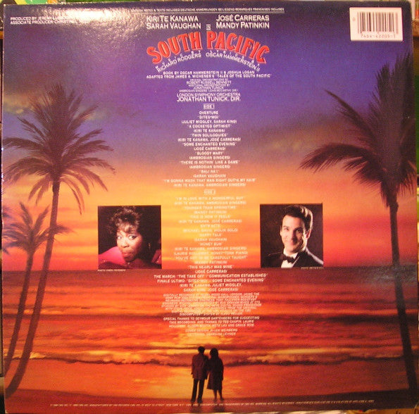 Kiri Te Kanawa / José Carreras / Sarah Vaughan / Mandy Patinkin : South Pacific (LP, Album)